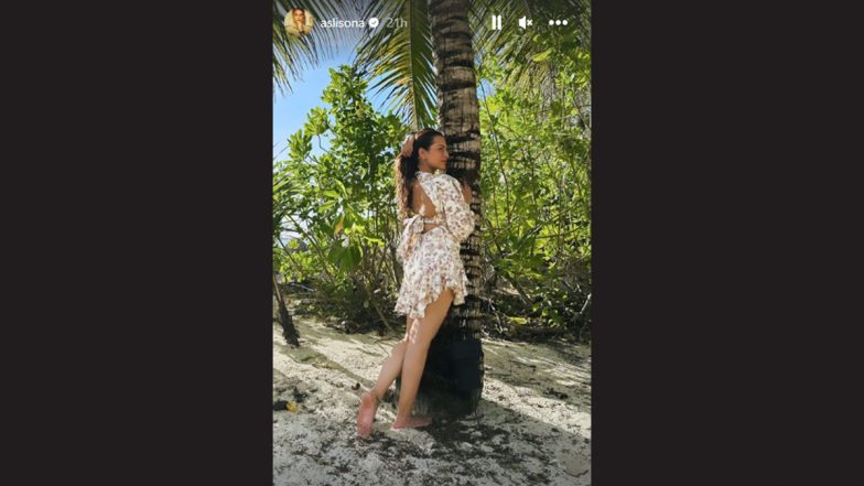 Sonakshi Sinha Soaks Up the Beauty of Seychelles in Stunning Floral Dress (View Pic)