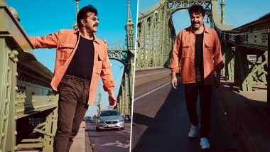 Mammootty Shares Charming Photos From Budapest! Check Out Bazooka Actor's Handsome Look in Pastel Orange Jacket and Dark Brown Jeans (View Pics)