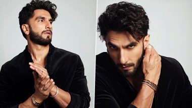 Ranveer Singh Shares Sexy New Photos Wearing Stylish Velvet Black Jacket and Tiffany & Co Jewellery (View Pics)