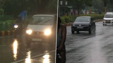 Delhi Rains Today: Heavy Rainfall, Thunderstorm Lash Parts of Delhi-NCR, Brings Respite From Scorching Heat (Watch Video)