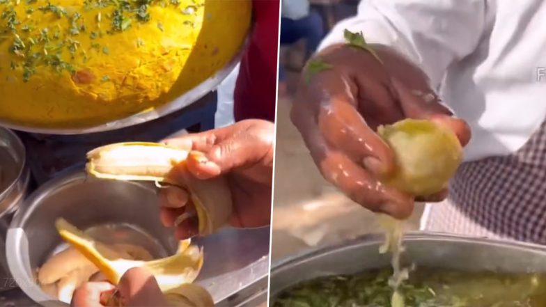 Banana Chana Pani Puri is the Latest Addition to List of Bizarre Food Combos, Netizens React to 'Innovative' Dish (Watch Video)