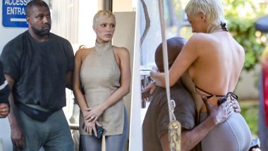 Kanye West Kisses Wife Bianca Censori As They Step Out For Romantic Lunch Date In Santa Monica (View Pic)