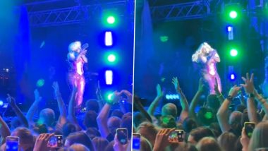 Bebe Rexha Injury VIDEO: Singer Gets Hit in the Face by Cellphone Performing on Stage, Clip Goes Viral (Watch)