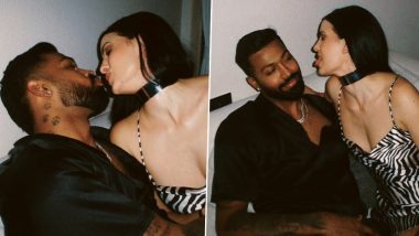 Hardik Pandya and Nataša Stanković Share an Almost-Kiss in Super Hot Photos on Instagram, Indian Cricketer and His Wife Look Stylish Twinning in Black!