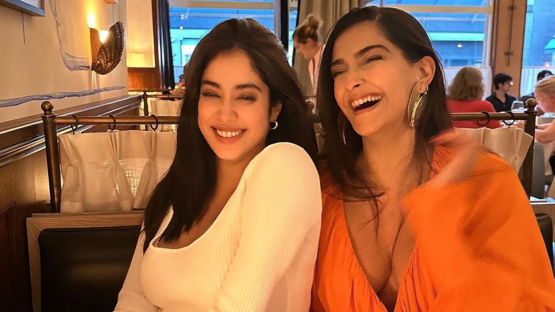 Janhvi Kapoor and Sonam Kapoor Radiate Pure Joy As Their Infectious Smiles Light Up The Lens (View Pic)