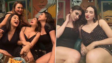 'Bengali Belles' Mouni Roy Shares Hot and Cute Pictures With Her Gal Pals, Looks Cute in a Short Black Dress