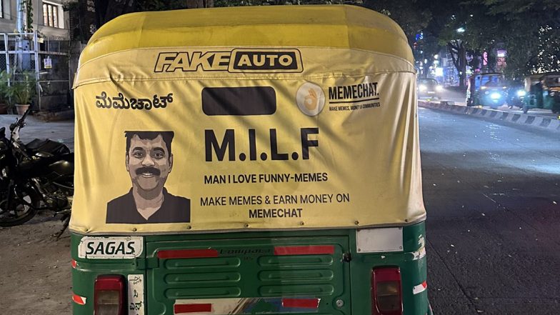 'MILF': Photo of Bengaluru Autorickshaw With Eye-Catching Advertisement Goes Viral, Check Netizens' Hilarious Responses