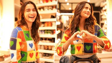 Alia Bhatt Looks Cute in Colourful Heart Print Cardigan, Check Pics of Heart of Stone Actress