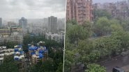 #MumbaiRains: Heavy Monsoon Showers Hit Mumbai, Netizens Share Pics and Videos Rejoicing the Rainy Season