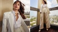 Tammannah Bhatia Rocks 3-Piece White Suit With A Statement Pearl Necklace, Exuding Boss Babe Vibes (View Pics)