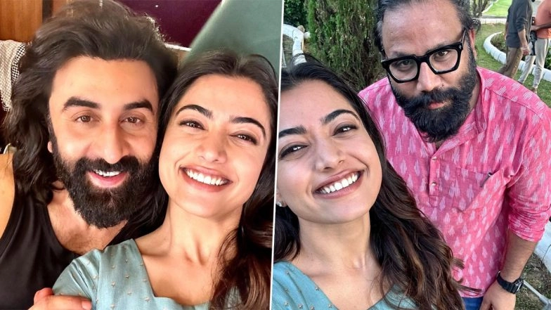 Animal: Rashmika Mandanna Wraps Shoot! Shares BTS Selfies With Ranbir Kapoor and Sandeep Reddy Vanga (View Pics)