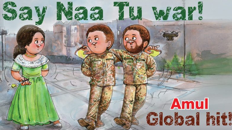 'Naatu Naatu' Fever Continues! Amul Topical Dedicated to Ukrainian Soldiers' Dance on RRR Song, View Pic