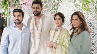 Varun Tej Konidela-Lavanya Tripathi Engagement: Ram Charan and Upasana Konidela Congratulate the Couple on Their Happy Day! (View Pics)