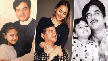 Sonakshi Sinha Birthday: Dad Shatrughan Sinha Shares Throwback Pics of Dahaad Star to Wish Her, Tweets He is Proud of Her Strength and Everything She Has!