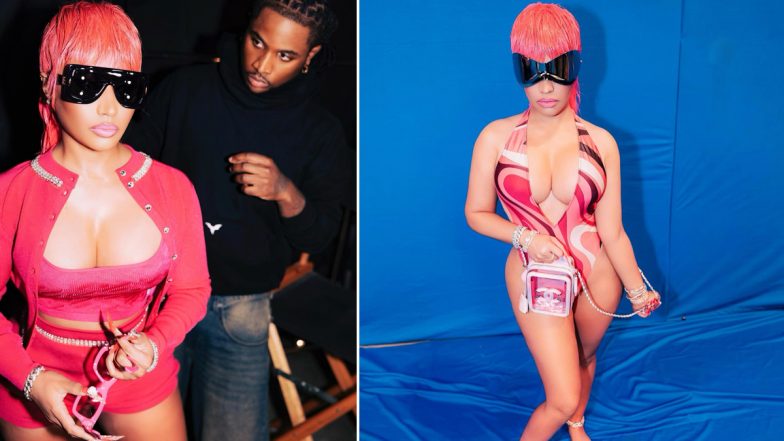 Nicki Minaj Raises the Temperature in Pink Outfits, Rapper Shares Sizzling Pictures in Printed Monokini