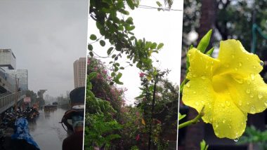 #MumbaiRains: Monsoon is Officially Here in Mumbai! Check Tweets Shared by Netizens Rejoicing the Rain Shower