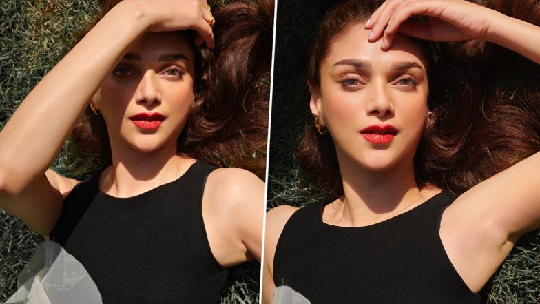 Sunkissed! Aditi Rao Hydari Soaks in Sun Wearing Sleeveless Black Top, Check Pics of Hey Sinamika Actress