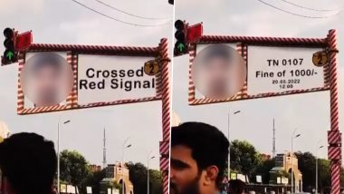 Chennai Traffic Police to Display Your Photo on Digital Signboard If You Jump Signal or Violate Rules? Viral Video Draws Attention of Netizens