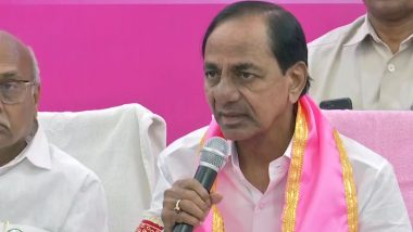 Telangana CM K Chandrasekhar Rao Lays Foundation for BRS Centre for Excellence and Human Resource Development in Hyderabad To Provide Training To Party Leaders