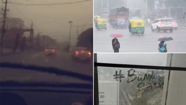 #BengaluruRains Photos and Videos Go Viral On Twitter! Netizens Share Bengaluru Rains Pics, Wallpapers and Tweets Expressing Joy on Cool City Weather