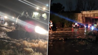 Bengaluru Rains Photos and Videos: Heavy Monsoon Rainfall Causes Waterlogging on Outer Ring Road, Whitefield Main Road and in Other Areas, Traffic Disrupted