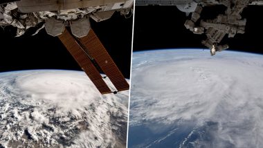 Cyclone Biparjoy Photos From Space: UAE Astronaut Sultan Alneyadi Shares Pics of Cyclonic Storm in Arabian Sea Captured From International Space Station