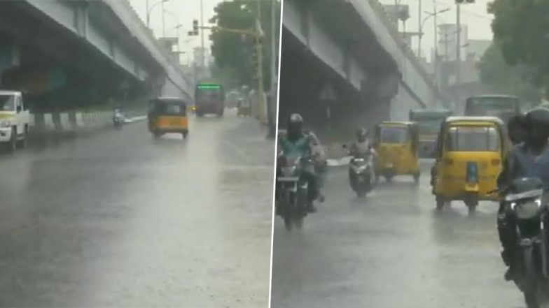 Chennai Rains Today Photos and Videos: Rain Lashes Parts of City, Brings Respite From Scorching Heat