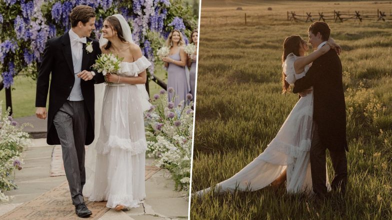 Taylor Hill, Victoria's Secret Model, and Daniel Fryer Exchange Vows In Stunning Western-Themed Wedding In Colorado (View Pics)