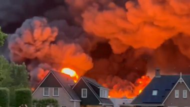 Netherlands Fire Videos: Massive Blaze Engulfs Several Buildings in Ter Aar, Horrifying Footages Surface Online