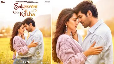 Satyaprem Ki Katha Song Aaj Ke Baad: Kartik Aaryan- Kiara Advani’s New Track to Be Out Tomorrow! (View Poster)