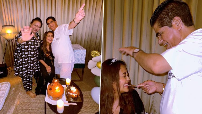 Neha Kakkar Celebrates 35th Birthday With Her Parents, Offers A Glimpse Of Stunning Decor And Delectable Cakes (View Pics)