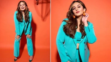 Huma Qureshi Looks Like a Diva in Blue Pantsuit, Tarla Actor Shares Stunning Pics On Insta