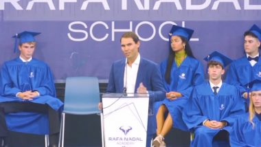 Rafael Nadal Gives Inspiring Speech to Students at Rafa Nadal Academy's Graduation Day (Watch Video)