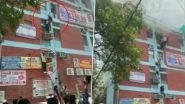Delhi&rsquo;s Mukherjee Nagar Fire: Blaze at Four-Storey Coaching Centre Doused, Few Students Injured (Watch Video)
