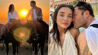 Amy Jackson Pens Heartfelt Birthday Note for Boyfriend Ed Westwick, Calls Him ‘Moon Man’ (View Pics)