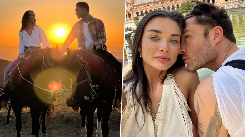 Amy Jackson Pens Heartfelt Birthday Note for Boyfriend Ed Westwick, Calls Him ‘Moon Man’ (View Pics)