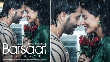 'Barsaat Aa Gayi': Shaheer Sheikh and Hina Khan's Romance Gets a Beautiful Ending in Shreya Ghoshal and Stebin Ben’s Song (Watch Video)