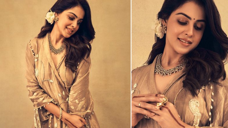 Genelia Deshmukh Dazzles in Golden-Beige Ethnic Attire, Ved Actor Shares Gorgeous Pics On Insta