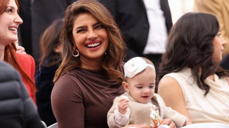 Priyanka Chopra Shares Precious Moment When Malti Marie Discovers Her Belly Button in Her Pink Lehenga (View Pic)