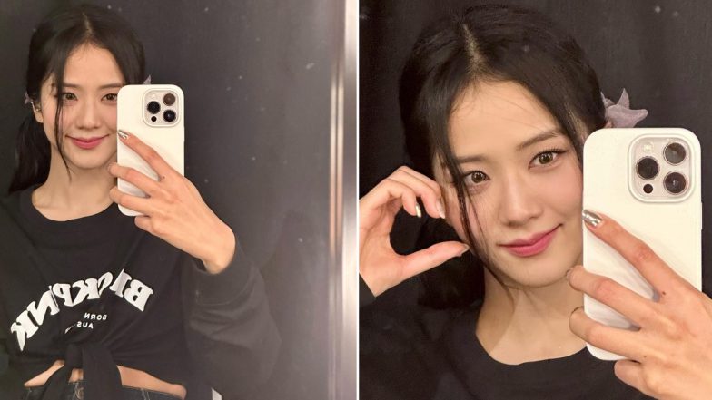 BLACKPINK's Jisoo Shares Adorable Mirror Selfies in Black Sweatshirt, Check Pictures of K-Pop Idol