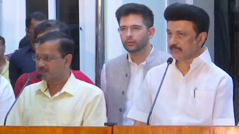 Delhi Ordinance Row: Arvind Kejriwal Gets Tamil Nadu Counterpart MK Stalin's Support in His Fight Against Centre