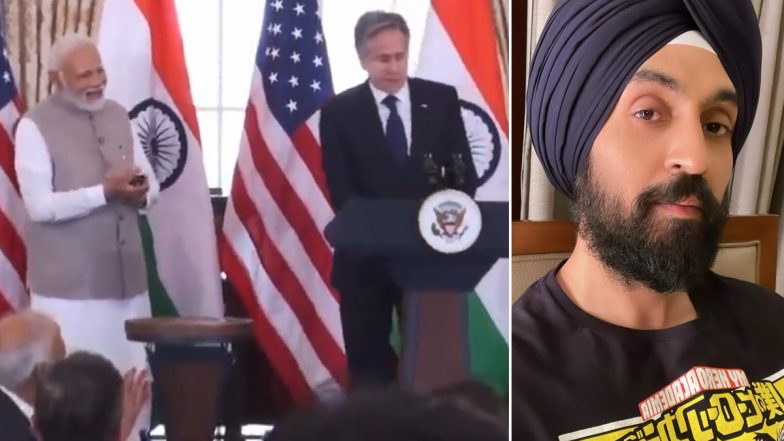 Diljit Dosanjh Gets Shoutout in Front of PM Modi by US Secretary Antony Blinken, Actor-Singer Reacts to the Viral Video