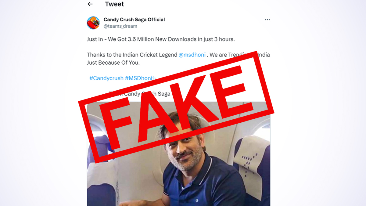 Candy Crush Saga Sees Over 3 Million New Downloads in Just 3 Hours After MS  Dhoni Spotted Playing Online Game on Flight? Here's Fact Check on Viral  Fake Tweet