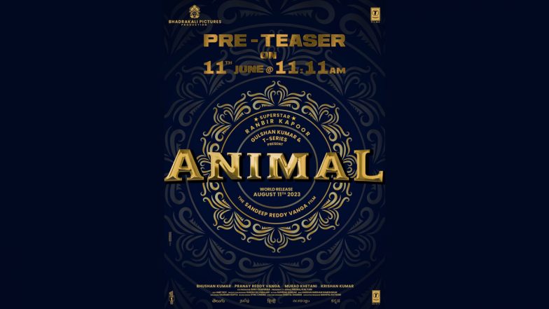 Animal: Ranbir Kapoor and Rashmika Mandanna's Film to Reveal 'Pre-Teaser' on June 11, Theatrical Release Confirmed for August 11