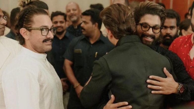 Allu Arjun, Aamir Khan, and Hrithik Roshan Share Heartfelt Greetings at Madhu Mantena and Ira Trivedi's Wedding (View Pic)