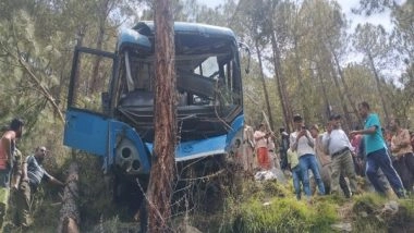 India News | Bus with over 40 Passengers Falls into Gorge in Himachal Pradesh