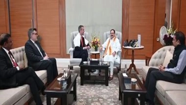 World News | US Envoy Eric Garcetti Calls on  BJP President JP Nadda