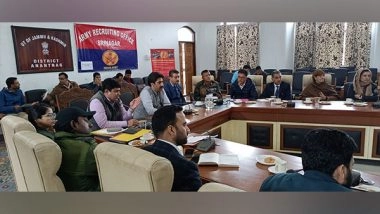 India News | J-K: Deputy Commissioner Chairs Meeting on Indian Army Recruitment in Anantnag