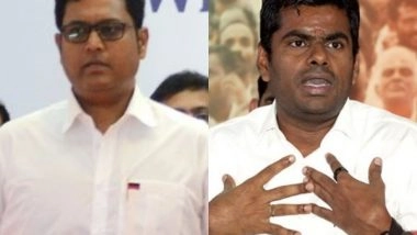 India News | Tamil Nadu: War of Words Between Annamalai, TRB Rajaa over Stalin's Letter on 'Amul'