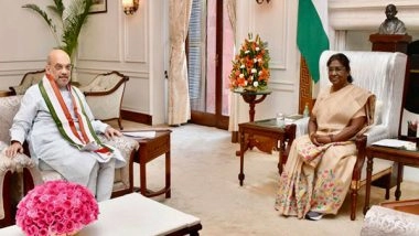 India News | Amit Shah Calls on President Droupadi Murmu